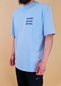 T-Shirt „BUY&SELL“ Blue von New Herritage