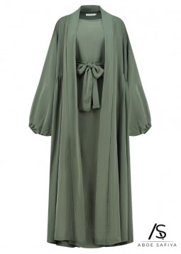 Abaya „Deluxe Medina Silk“ Grün