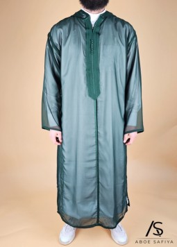 Marokkanische Djellaba „Muslin“ Grün von Rafiq