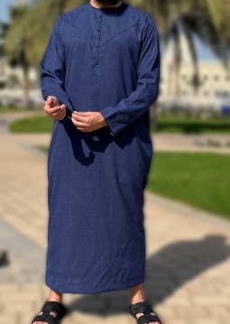 Emirati Dark Blue "Imperial" Custom Qamis