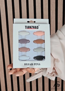 Hijab-Nadeln in verschiedenen Farben – 8 Stück