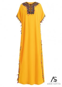 Marokkanisches Hauskleid „Fatima“ Yellow