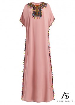 Marokkanisches Hauskleid „Fatima“ Pink
