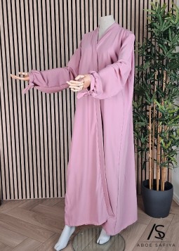 Rosafarbener Kimono „Aminah“ aus Medina-Seide