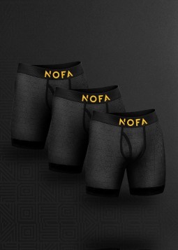 Multipack Boxershorts Schwarz von NOFA Underwear